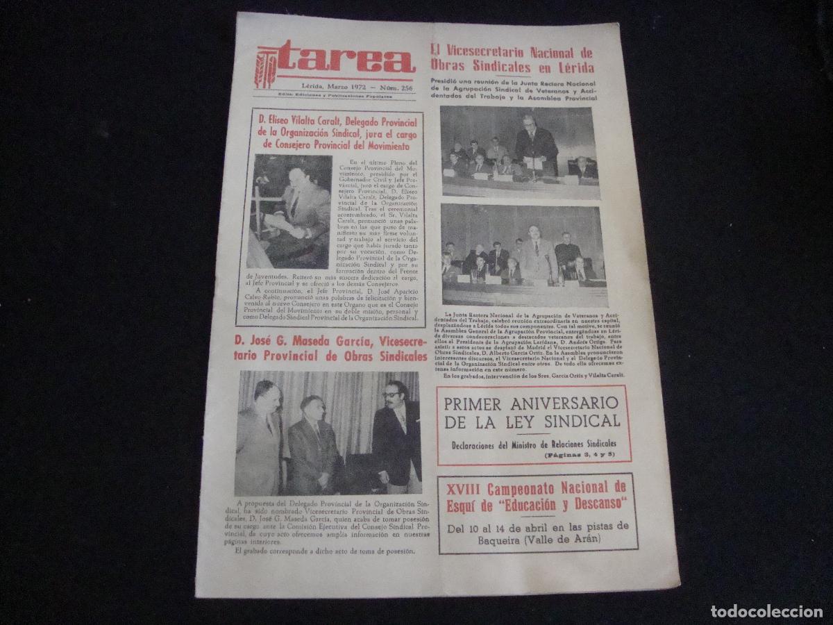 Sammeln von Zeitschriften und Zeitungen: REVISTA TAREA LERIDA N&ordm; 256 MARZO 1972
