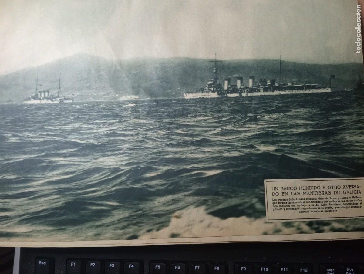 Coleccionismo de revistas y peri&oacute;dicos: REVISTA ENTERA A&Ntilde;O 1932 BARCO HUNDIDO EN FINISTERRE GALICIA BLAS DE LEZO MENDEZ N&Uacute;&Ntilde;EZ