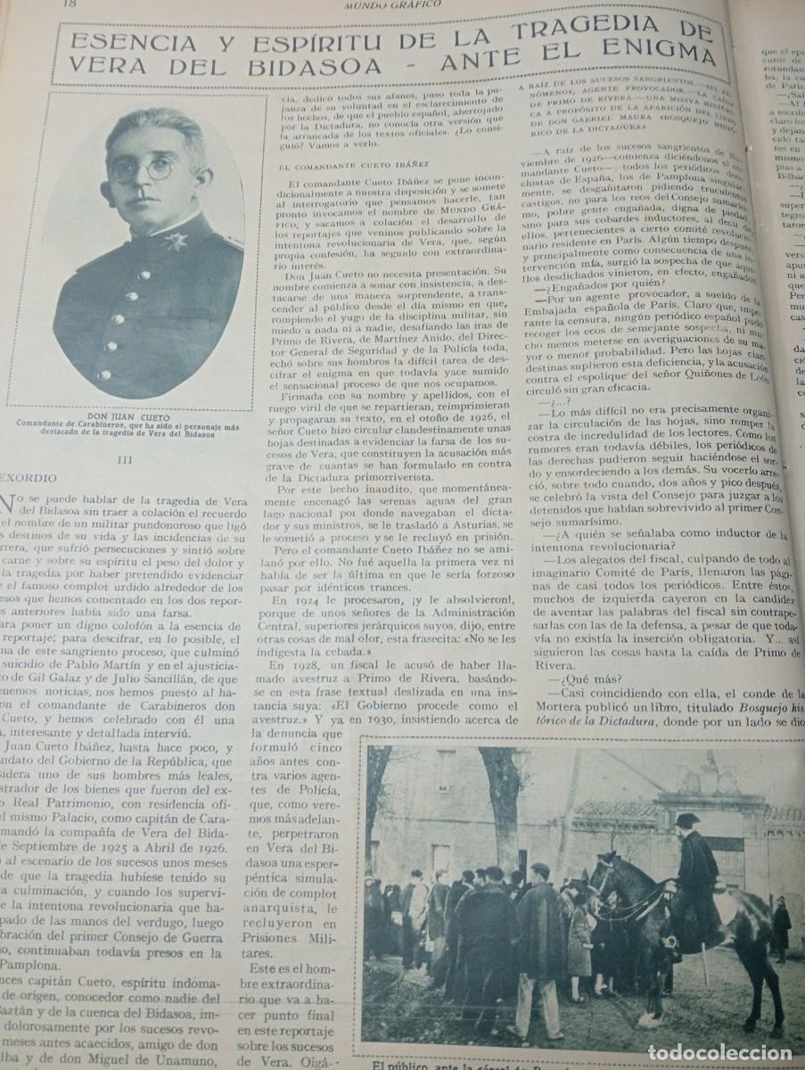 Sammeln von Zeitschriften und Zeitungen: REVISTA ENTERA A&Ntilde; 1932 EJECUCION EN PAMPLONA VERA DEL BIDASOA FUTBOL ATHLETIC DE MADRID GASPAR RUBIO