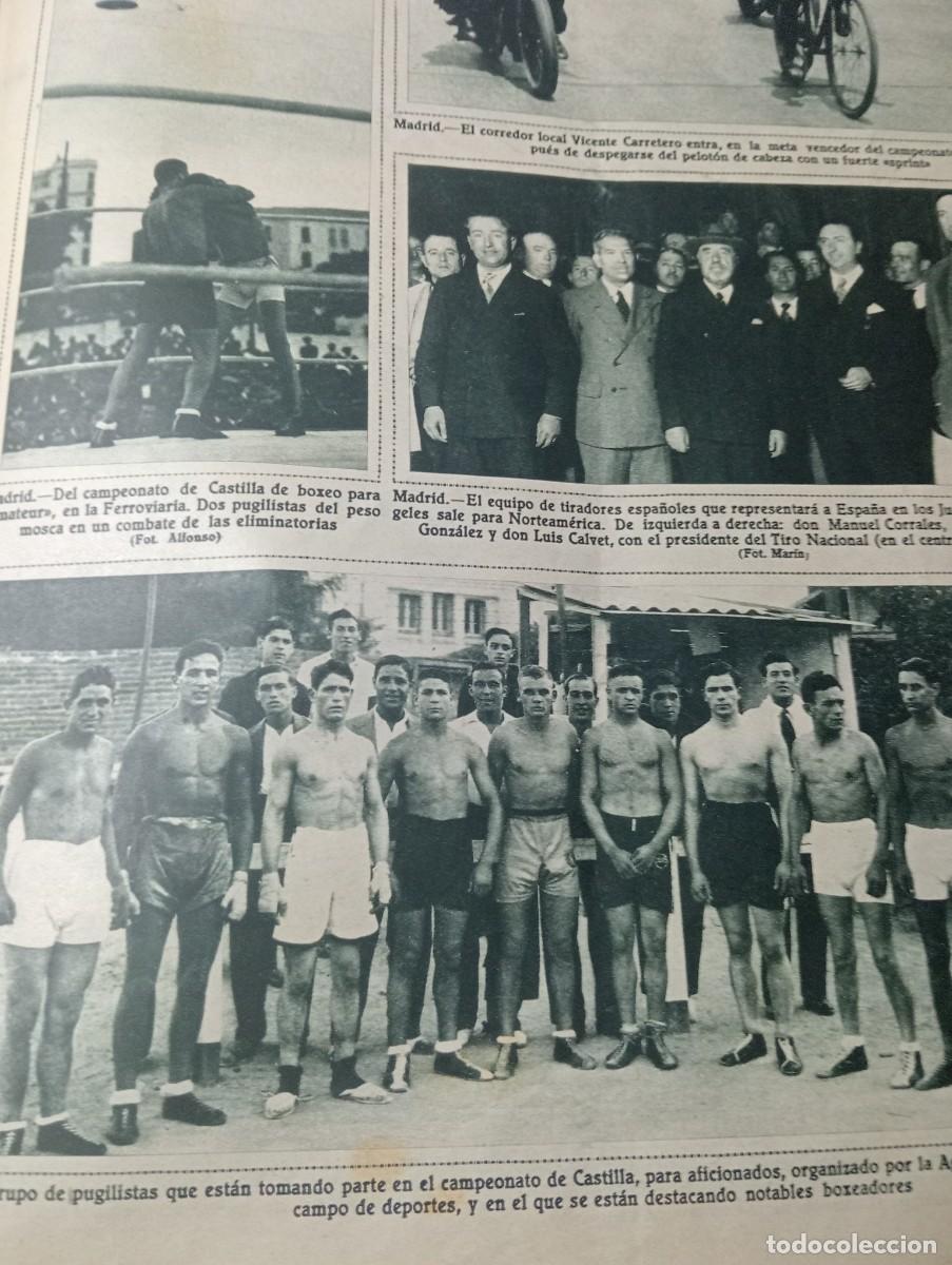 Coleccionismo de revistas y peri&oacute;dicos: REVISTA ENTERA A&Ntilde;O 1932 CAMPEONATO DE BOXEO DE CASTILLA MOTOS ARANDA BEJARANO TORRES CASTREJANA