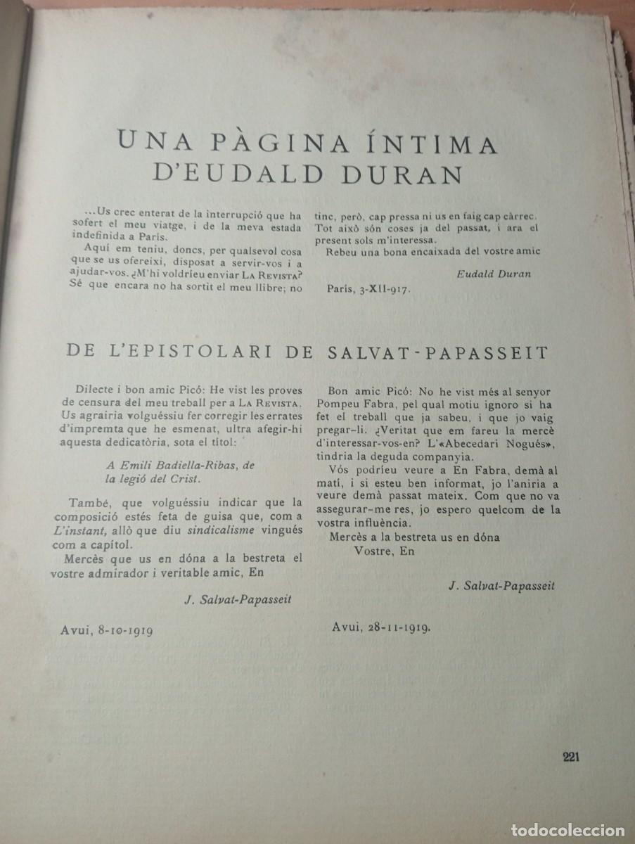 Coleccionismo de revistas y peri&oacute;dicos: REVISTA ANY 1933 SALVAT-PAPASSEIT J THARRATS JOAN CREXELLS JOAN ALCOVER FRANCESC VINYES MASERAS ARUS