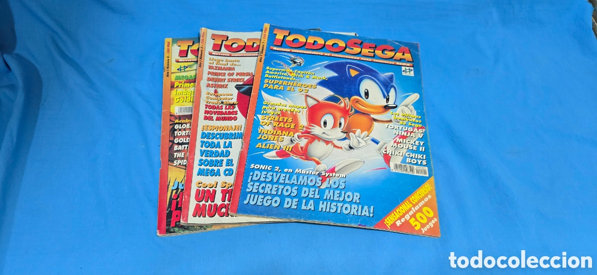 Collectionnisme de Revues et Journaux: REVISTA TODO SEGA NUMERO 4 Y REGALO LA 1 Y LA 3 POR EST&Aacute;R INCOMPLETAS O ROTAS