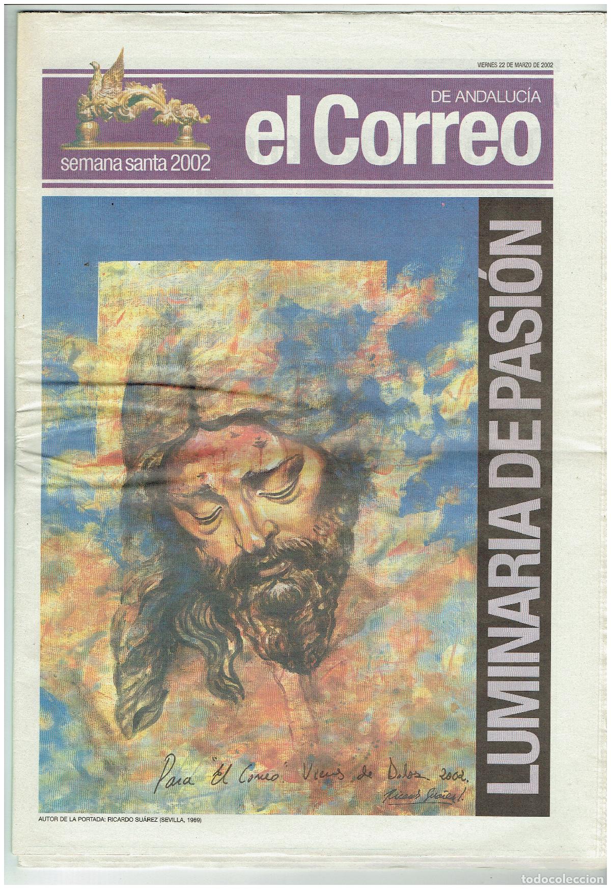 Coleccionismo de revistas y peri&oacute;dicos: EL CORREO DE ANDALUC&Iacute;A. SEMANA SANTA, 2002. LUMINARIA DE PASI&Oacute;N. (ST/C40)