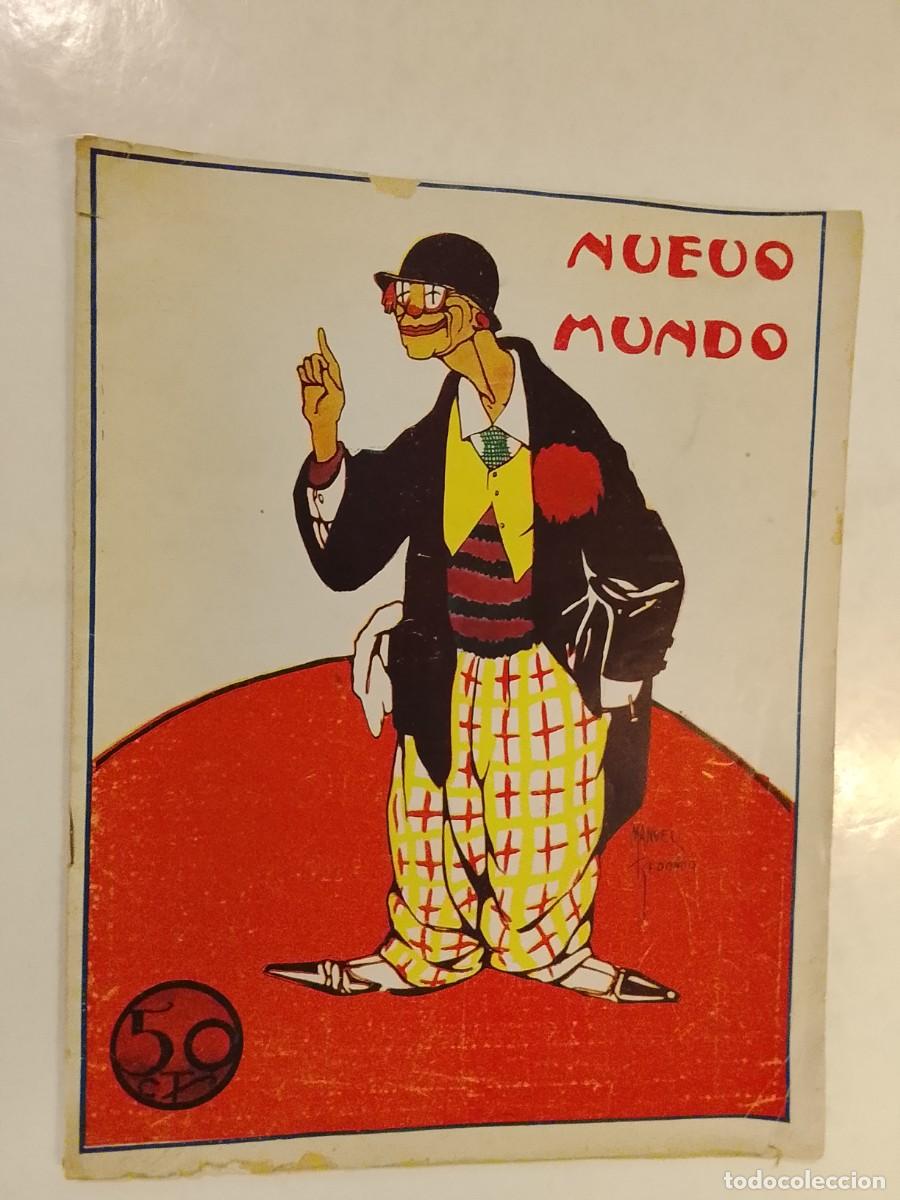Collection Magazines and Newspapers: NUEVO MUNDO-A&Ntilde;O 1927-MANUEL REDONDO portada PAYASO-HIPODROMO LA CASTELLANA-IRUN CAMPEON FUTBOL ETC