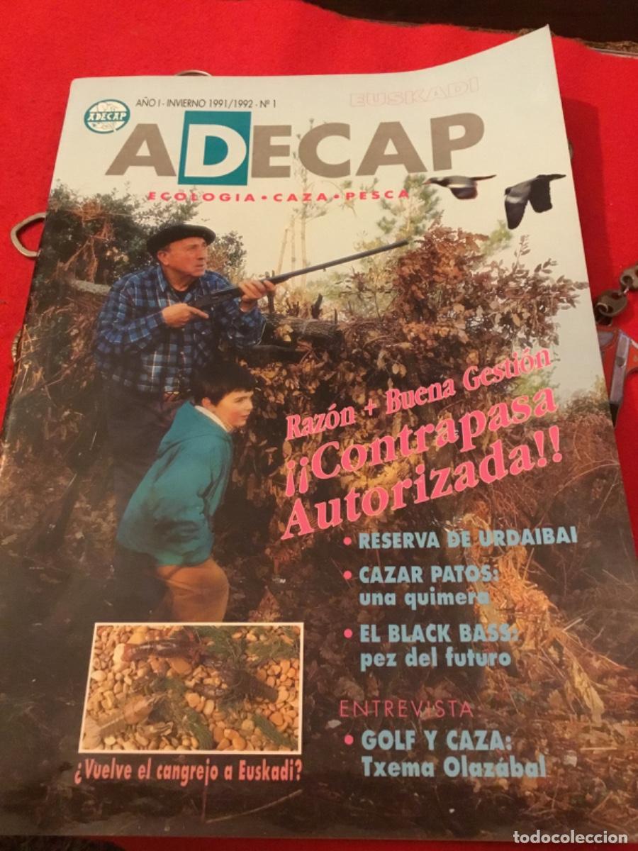 Colecionismo de Revistas e Jornais: Revista de Caza ,Adecap , u&ntilde;ero 1 1991, campeonato de caza de becada