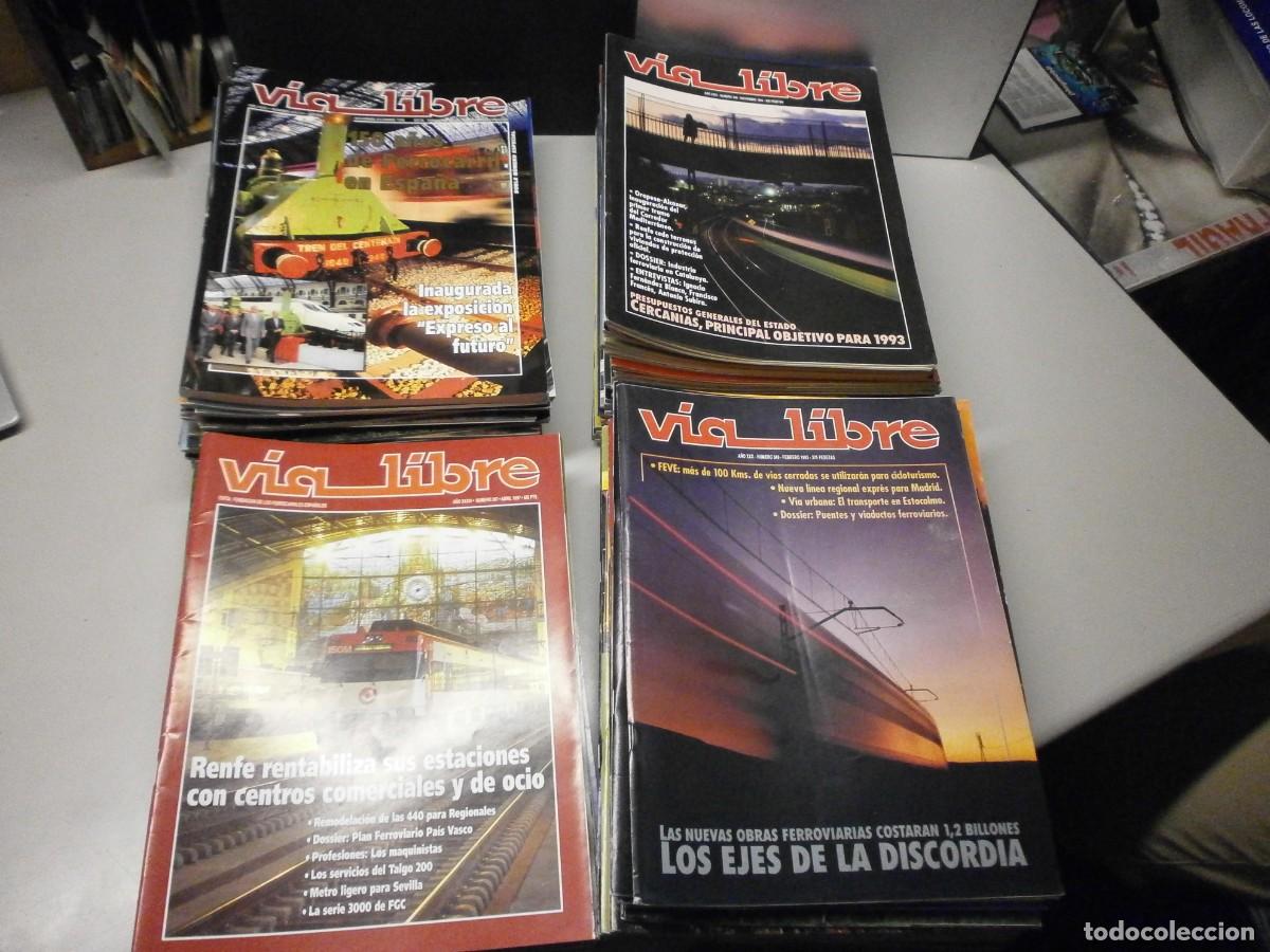Colecionismo de Revistas e Jornais: lote de 88 revistas de trenes via libre del 346 al 437 buen estado