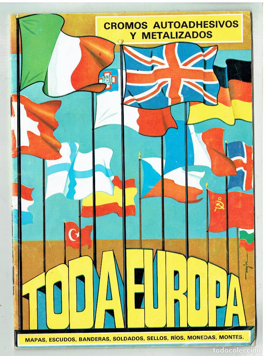 Collectionnisme de Revues et Journaux: &Aacute;LBUM INCOMPLETO. 40 CROMOS AUTOADHESIVOS Y METALIZADOS. TODA EUROPA. (ST/PN2)