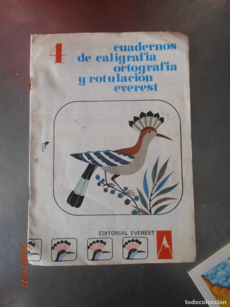 Collectionnisme de Revues et Journaux: Cuadernos de caligraf&iacute;a ortograf&iacute;a y rotulaci&oacute;n everest 4