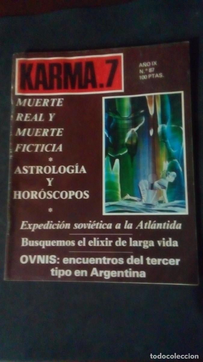 Collectionnisme de Revues et Journaux: KARMA 7 N&ordm; 87-REVISTA DE PARAPSICOLOGIA-OVNIS-ESPIRITISMO
