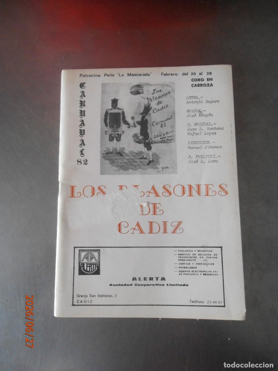 Sammeln von Zeitschriften und Zeitungen: Los blasones de C&aacute;diz - Carnaval 82