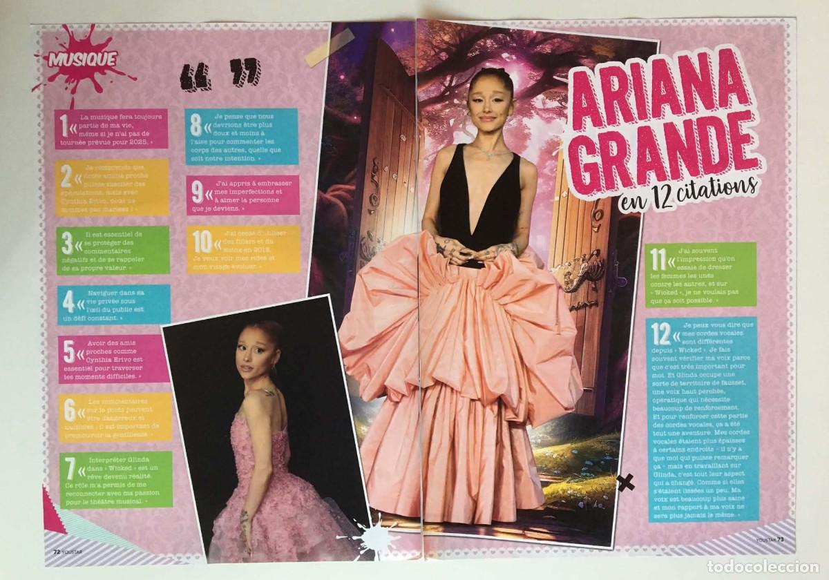 Collezionismo di Riviste e Giornali: Ariana Grande &rdquo;En 12 Citations&rdquo; Interview Feature - YouStar Magazine France Clipping A3 Music
