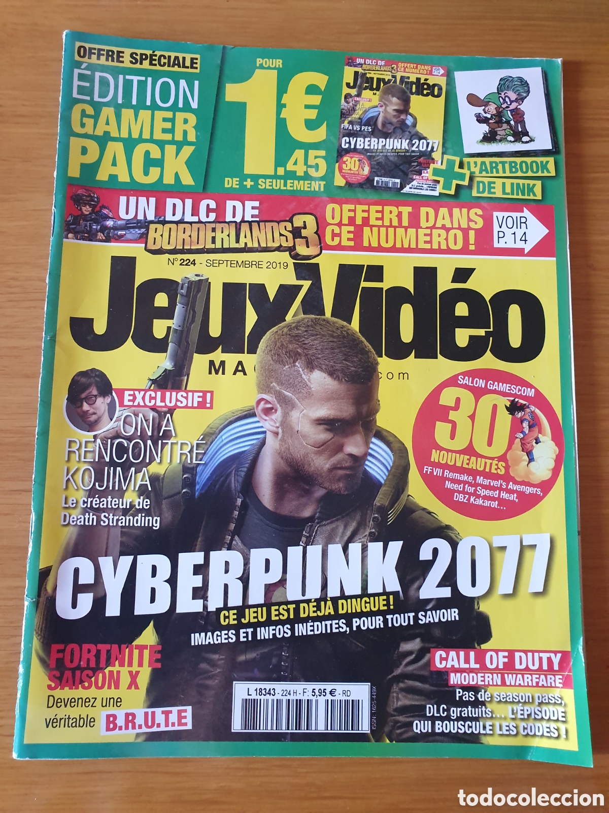 Coleccionismo de revistas y peri&oacute;dicos: JEUX VIDEO MAG N 224 SEPTEMBRE 2019