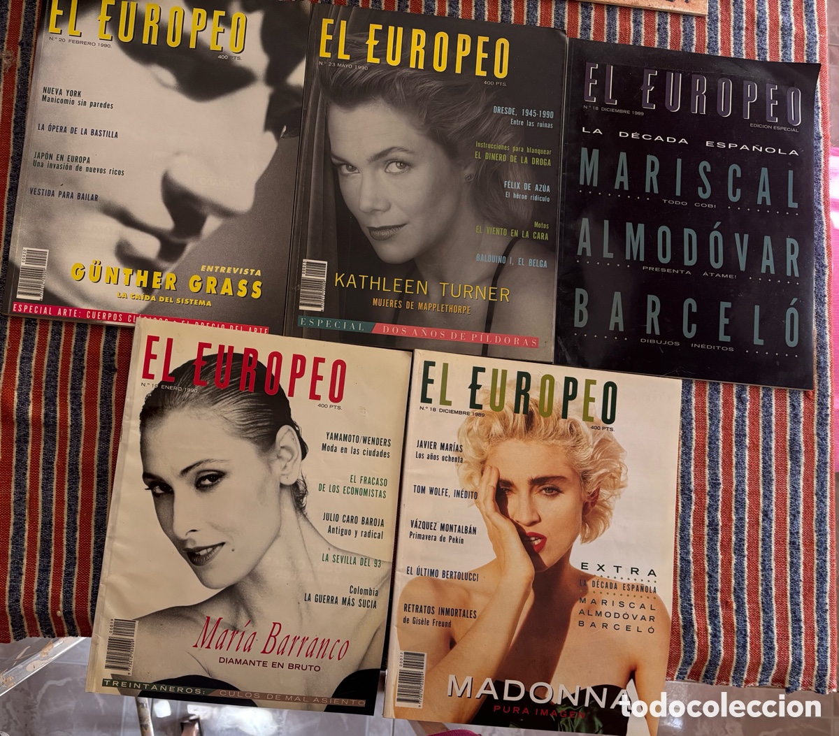 Sammeln von Zeitschriften und Zeitungen: 6 revistas del EUROPEO 1989-1990
