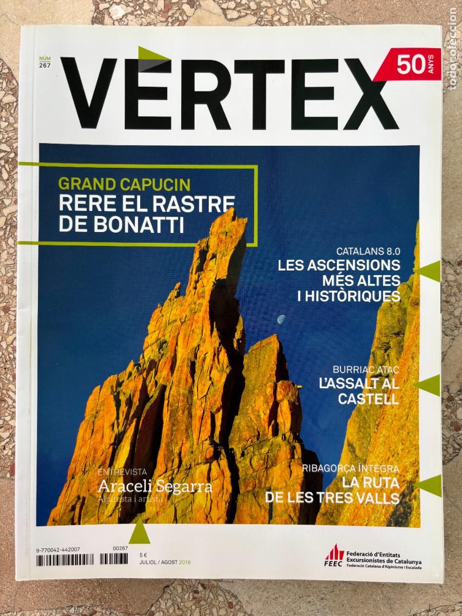 Coleccionismo de revistas y peri&oacute;dicos: VERTEX N&ordm; 267. GRAND CAPUCIN. BURRIAC ATAC. ARACELI SEGARRA ENTREVISTA. RUTA DE LES TRES VALLS.