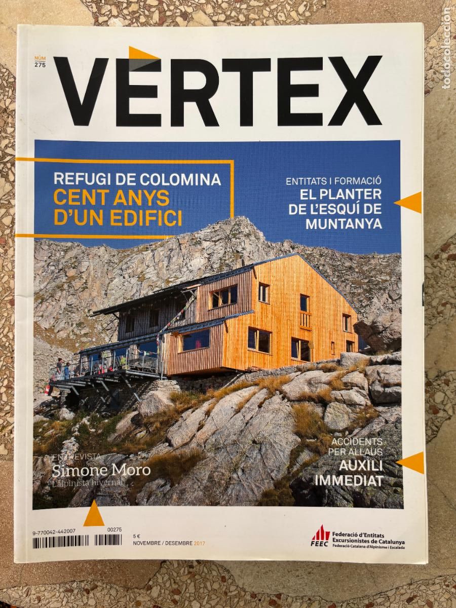 Coleccionismo de revistas y peri&oacute;dicos: VERTEX N&ordm; 275. ENTREVISTA SIMONE MORO. ESQU&Iacute; DE MONTA&Ntilde;A. DEFUGIO DE COLOMINA. AUXILIO INMEDIATO.