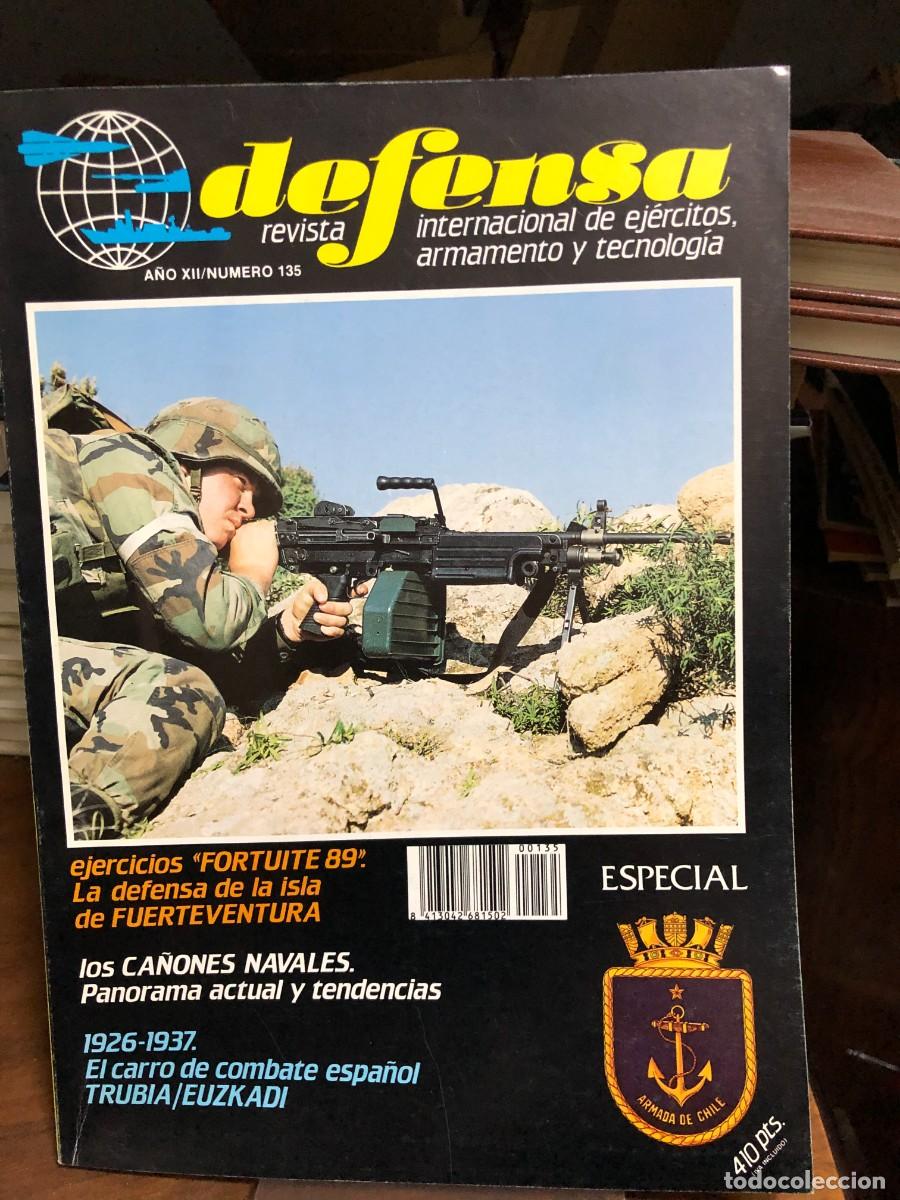 Coleccionismo de revistas y peri&oacute;dicos: Defensa Ej&eacute;rcitos, armamento, Fortuite 89, Ca&ntilde;ones navales, Carro Trubia.