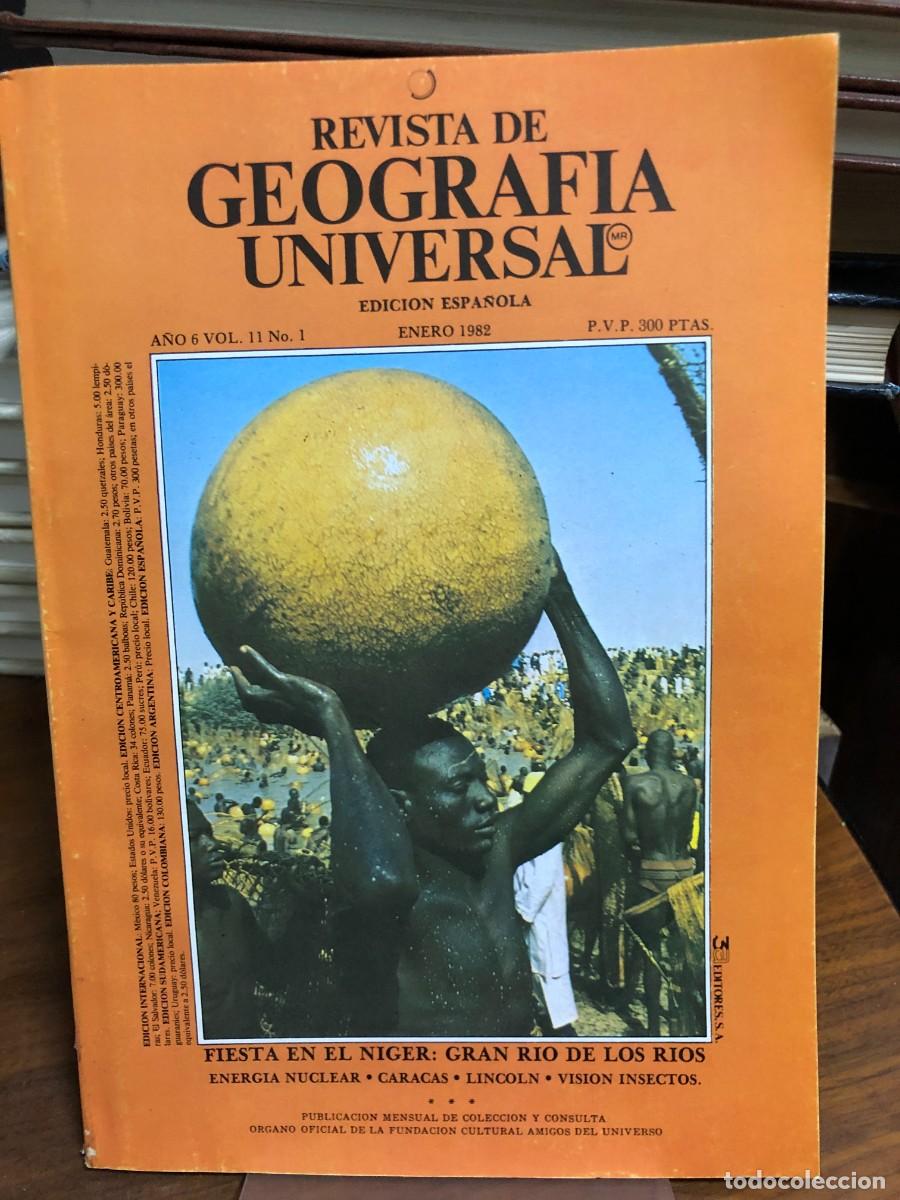 Coleccionismo de revistas y peri&oacute;dicos: Revista de Geograf&iacute;a Universal Enero 1982: Fiesta en el N&iacute;ger, energ&iacute;a nuclear, Caracas.