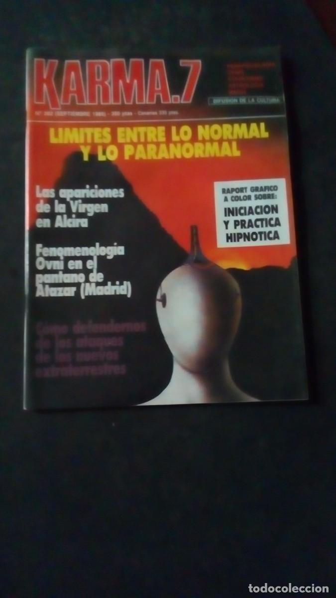 Coleccionismo de revistas y peri&oacute;dicos: KARMA.7 - N&ordm; 202 - PARAPSICOLOGIA - OVNIS - ESPIRITISMO - ASTROLOGIA - MAGIA - 1989