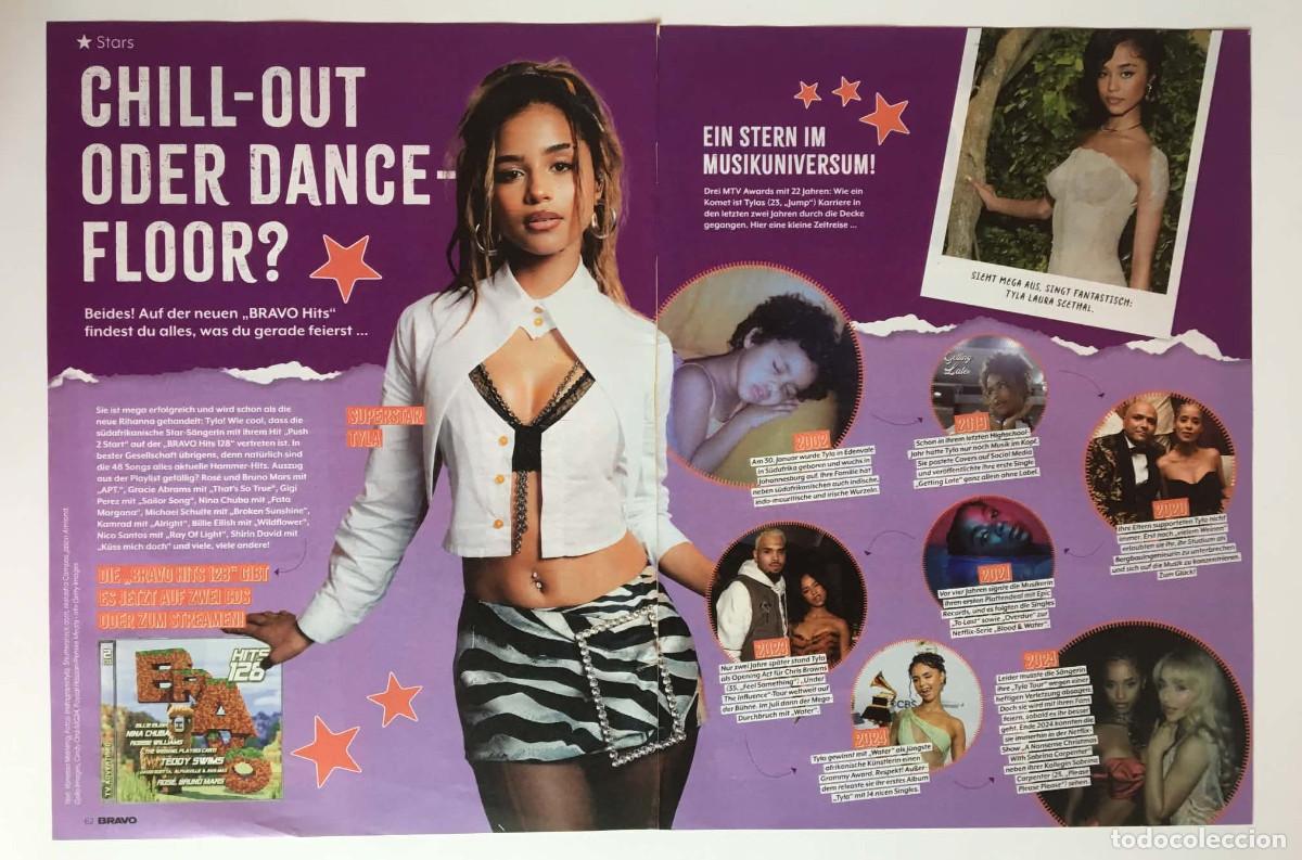 Collezionismo di Riviste e Giornali: Tyla / Taylor Swift Double Feature Article Clipping Set A3 - Bravo Magazine Germany 2024 Music Rare