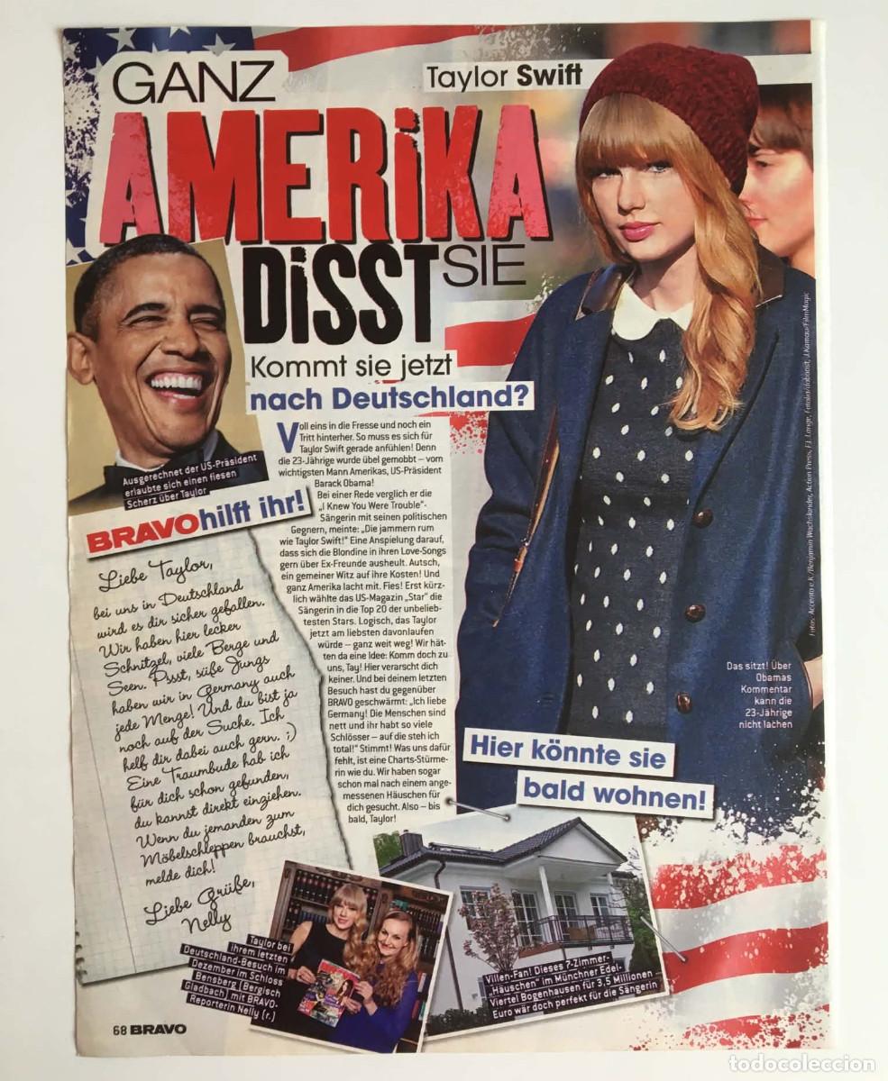 Sammeln von Zeitschriften und Zeitungen: Taylor Swift Barack Obama Drama 2013 Clipping A4 - Bravo Magazine Germany Rare Collectible
