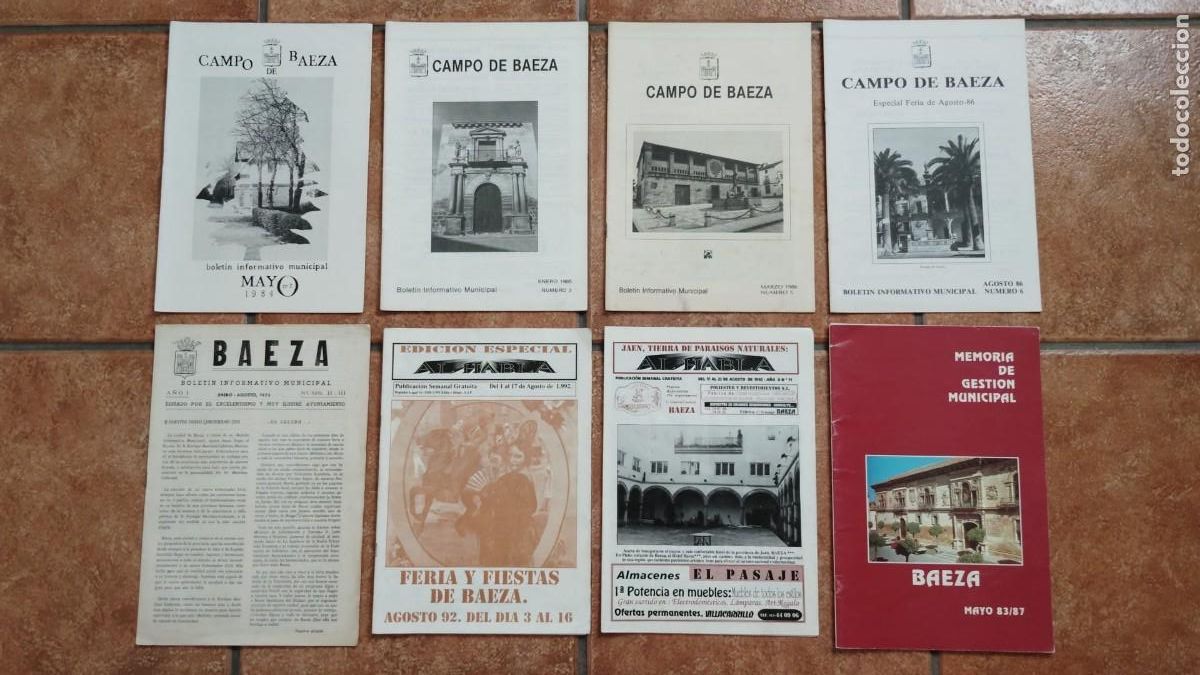 Coleccionismo de revistas y peri&oacute;dicos: CAMPO DE BAEZA.-BOLETIN INFORMATIVO MUNICIPAL.-AL HABLA.-MEMORIA DE UNA GESTION.-BAEZA.-A&Ntilde;OS 70-90.