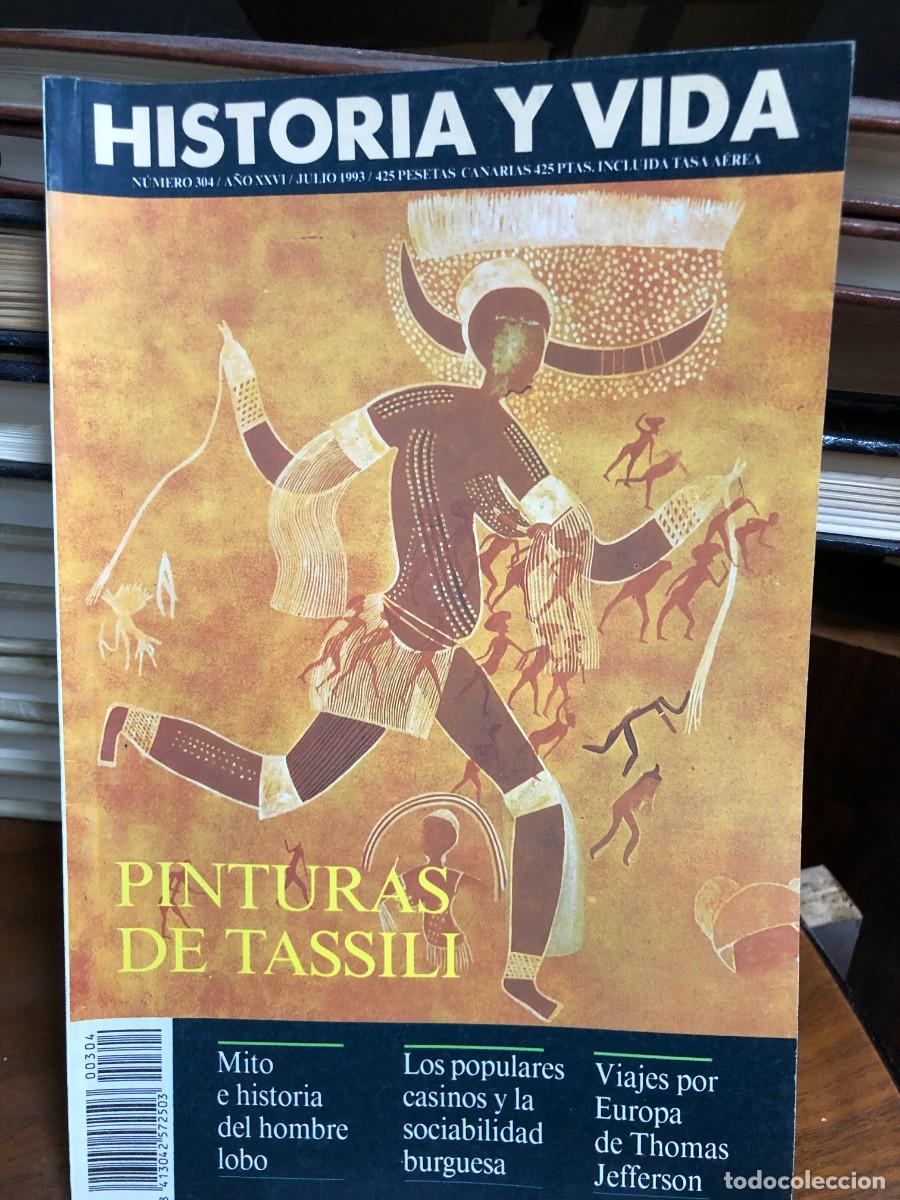 Coleccionismo de revistas y peri&oacute;dicos: Historia y Vida - N&ordm; 304 (Jul. 1993) Prehistoria y Arte Rupestre: Pinturas de Tassili