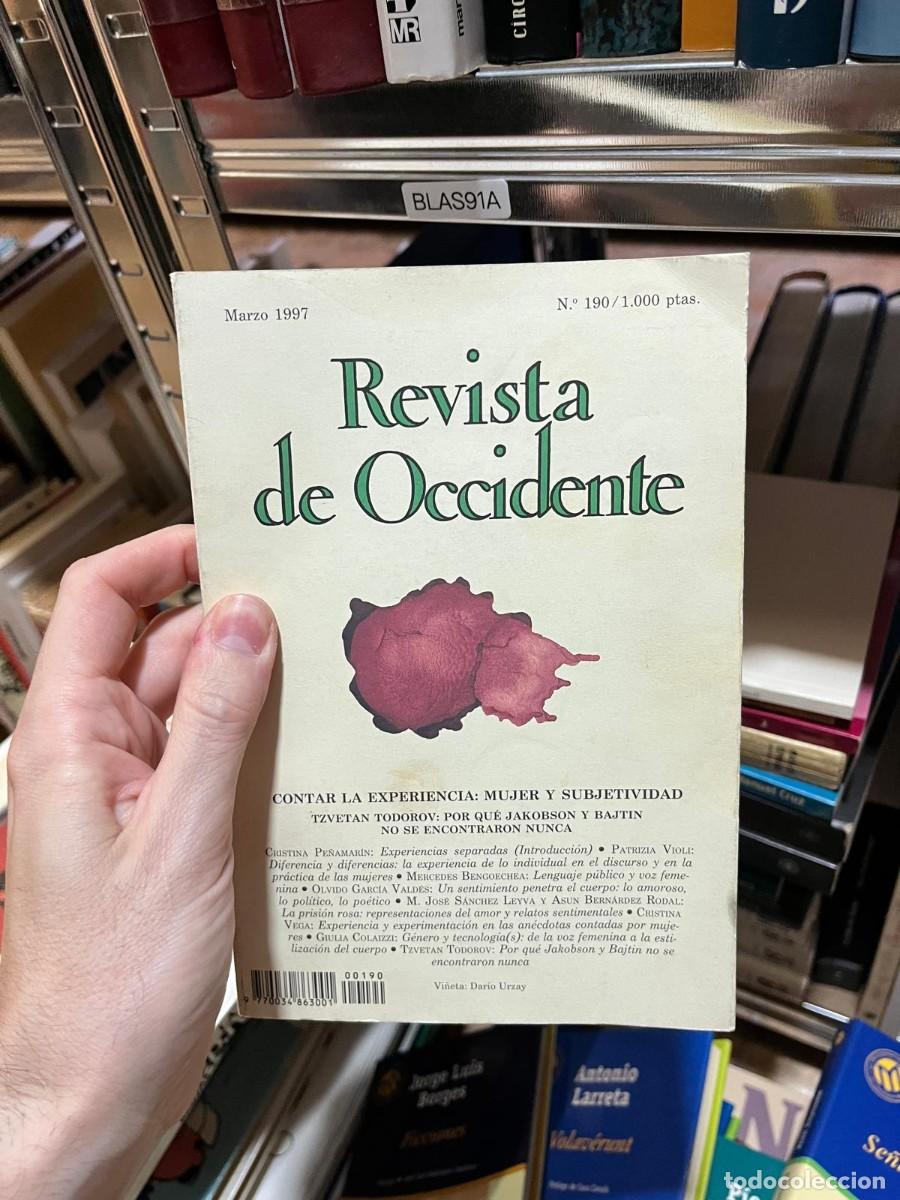 Colecionismo de Revistas e Jornais: BLAS91A Revista de Occidente, n&ordm; 190, marzo de 1997.