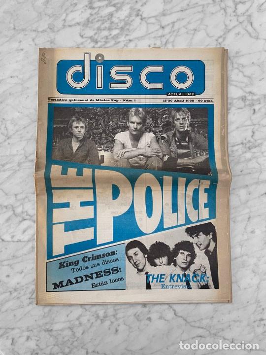 Coleccionismo de revistas y peri&oacute;dicos: DISCO ACTUALIDAD - 1980 - THE KNACK, KING CRIMSON, POLICE, MADNESS, NEIL YOUNG, BILLY JOEL