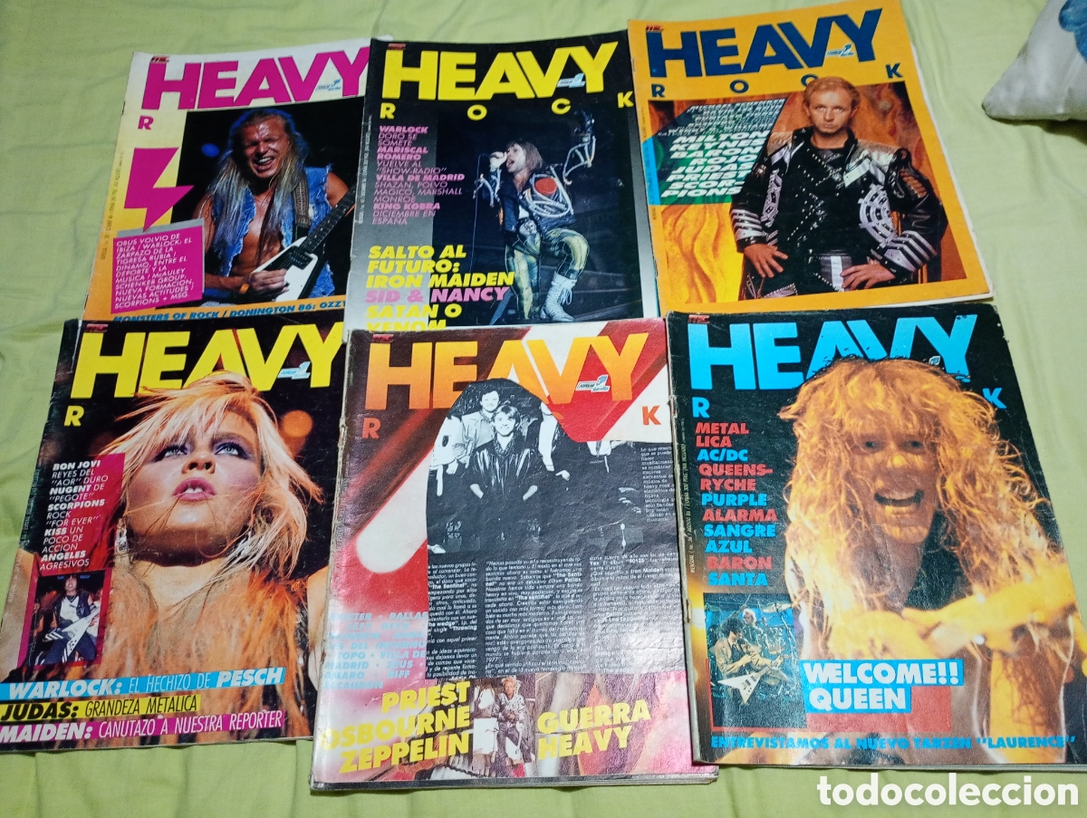 Coleccionismo de revistas y peri&oacute;dicos: Lote 6 heavy rock mediados de los 80 ( Leer descripci&oacute;n)