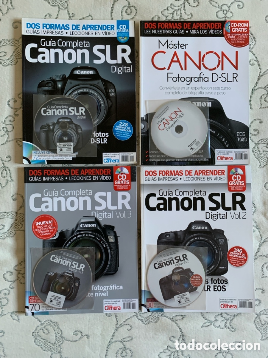 Coleccionismo de revistas y peri&oacute;dicos: Gu&iacute;as Canon SLR Digital Vol. 1, 2, 3 y M&aacute;ster + 4 CD-ROM