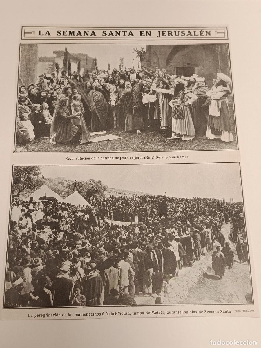 Sammeln von Zeitschriften und Zeitungen: Reportaje Fotogr&aacute;fico Original 1913: &rdquo;Semana Santa en Jerusal&eacute;n&rdquo; &mdash; Peregrinaci&oacute;n de Nebi Musa. Fotos