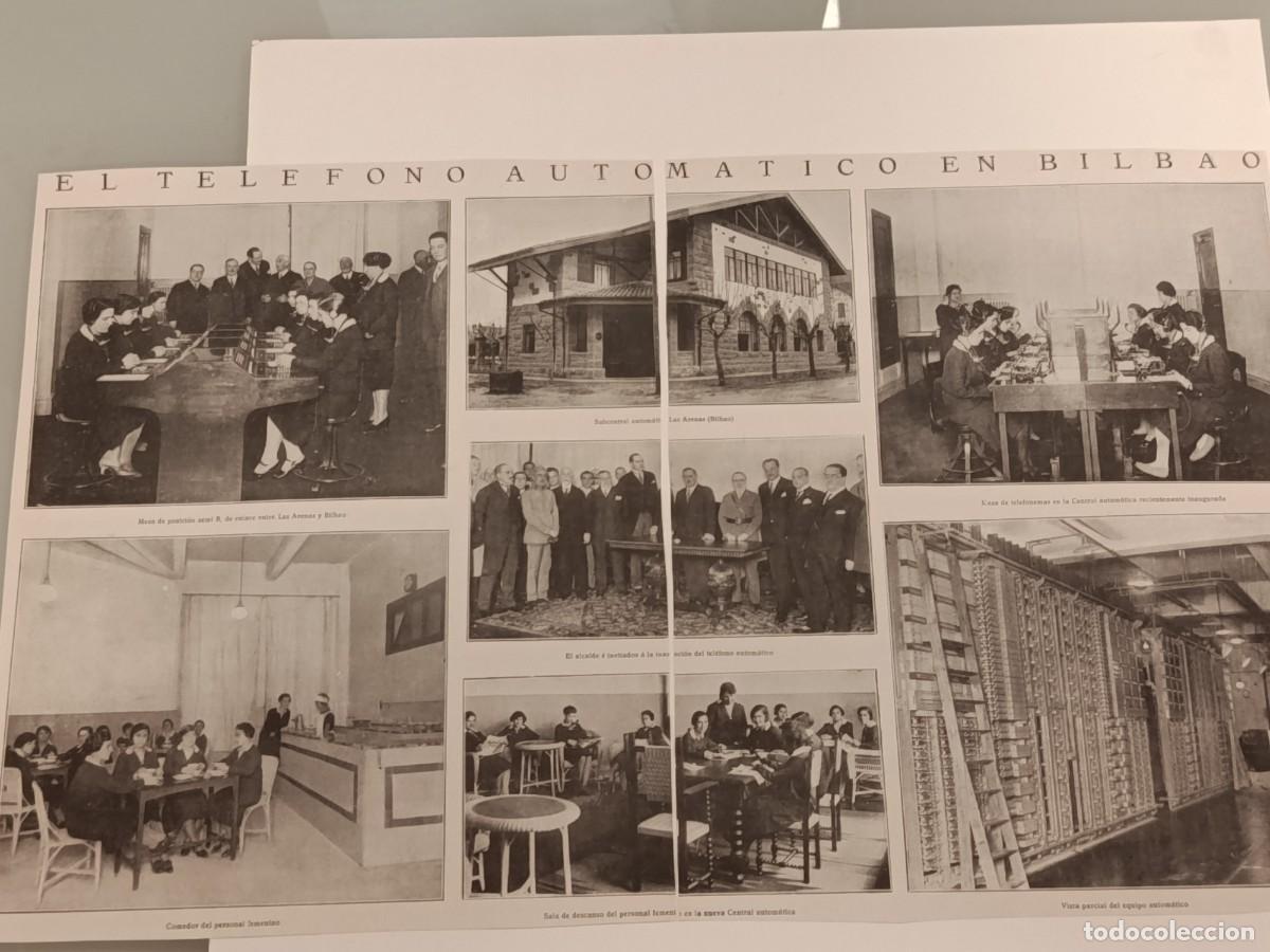 Sammeln von Zeitschriften und Zeitungen: Reportaje Hist&oacute;rico Original 1928: &rdquo;El Tel&eacute;fono Autom&aacute;tico en Bilbao&rdquo; &mdash; Central de Las Arenas (Getxo