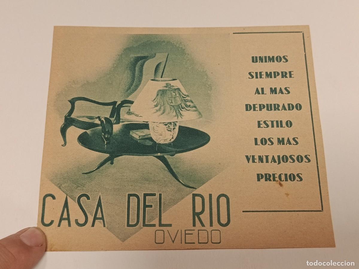 Collezionismo di Riviste e Giornali: Publicidad Antigua A&ntilde;os 30: &rdquo;Casa del R&iacute;o&rdquo; (Oviedo) &mdash; Gran Firma de Muebles y Decoraci&oacute;n de Asturias