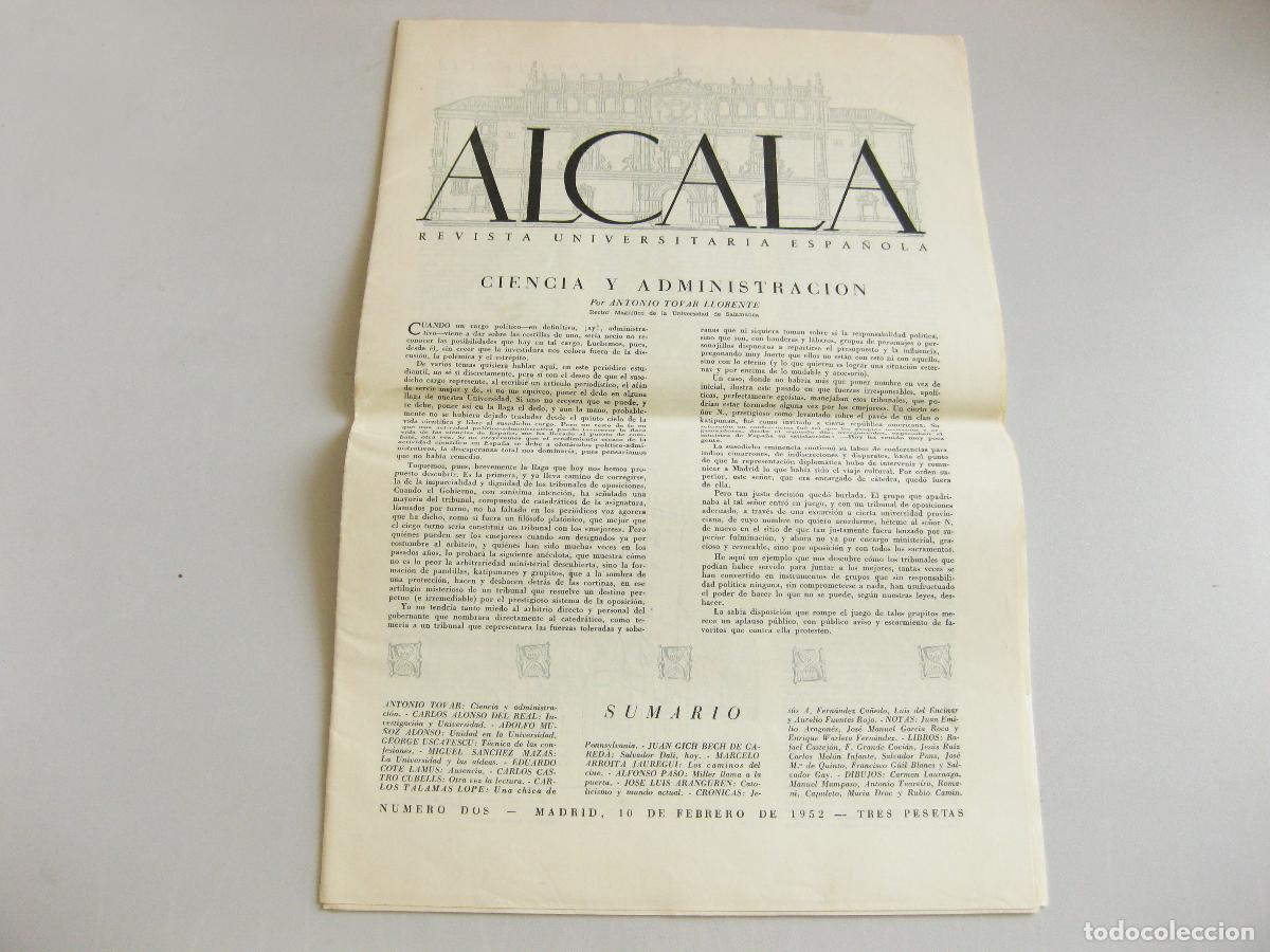 Coleccionismo de revistas y peri&oacute;dicos: REVISTA UNIVERSITARIA ESPA&Ntilde;OLA ALCAL&Aacute; N&ordm; 2. FEBRERO DE 1952.