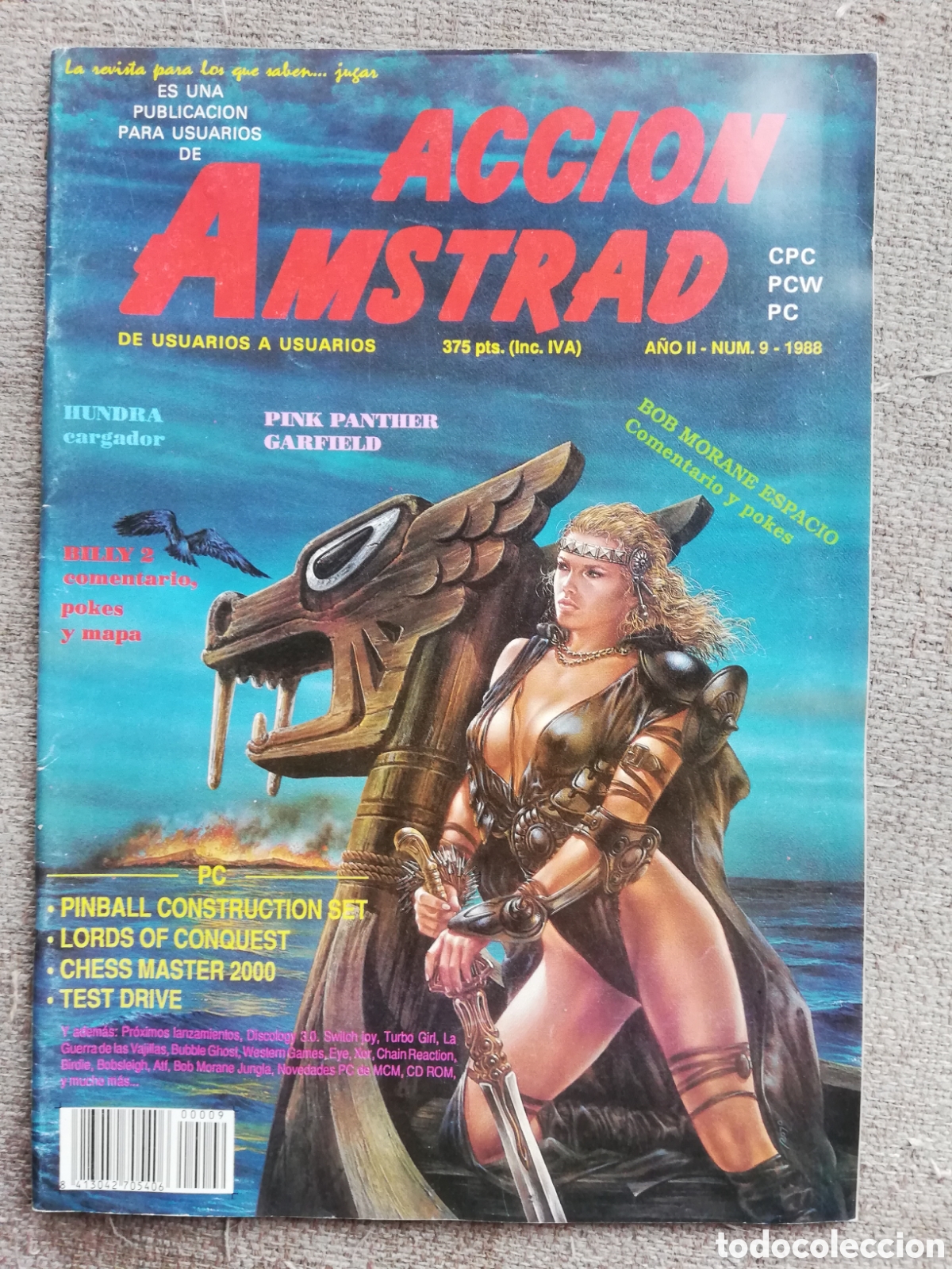 Coleccionismo de revistas y peri&oacute;dicos: Revista de inform&aacute;tica Acci&oacute;n Amstrad. N&uacute;mero 9. A&ntilde;o 1988