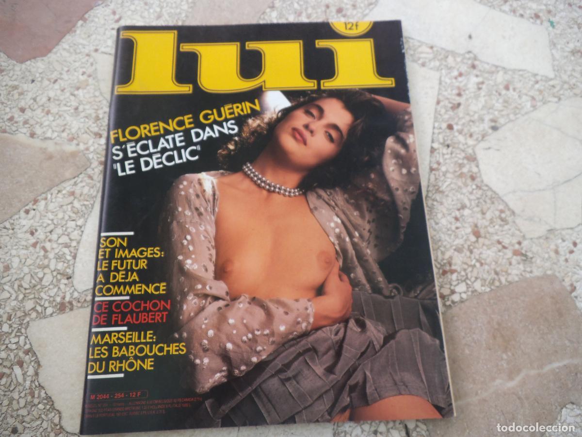 Collectionnisme de Revues et Journaux: lui, n&ordm; 254, en frances, con poster, florence guerin, u.s.a.1990 latinos,