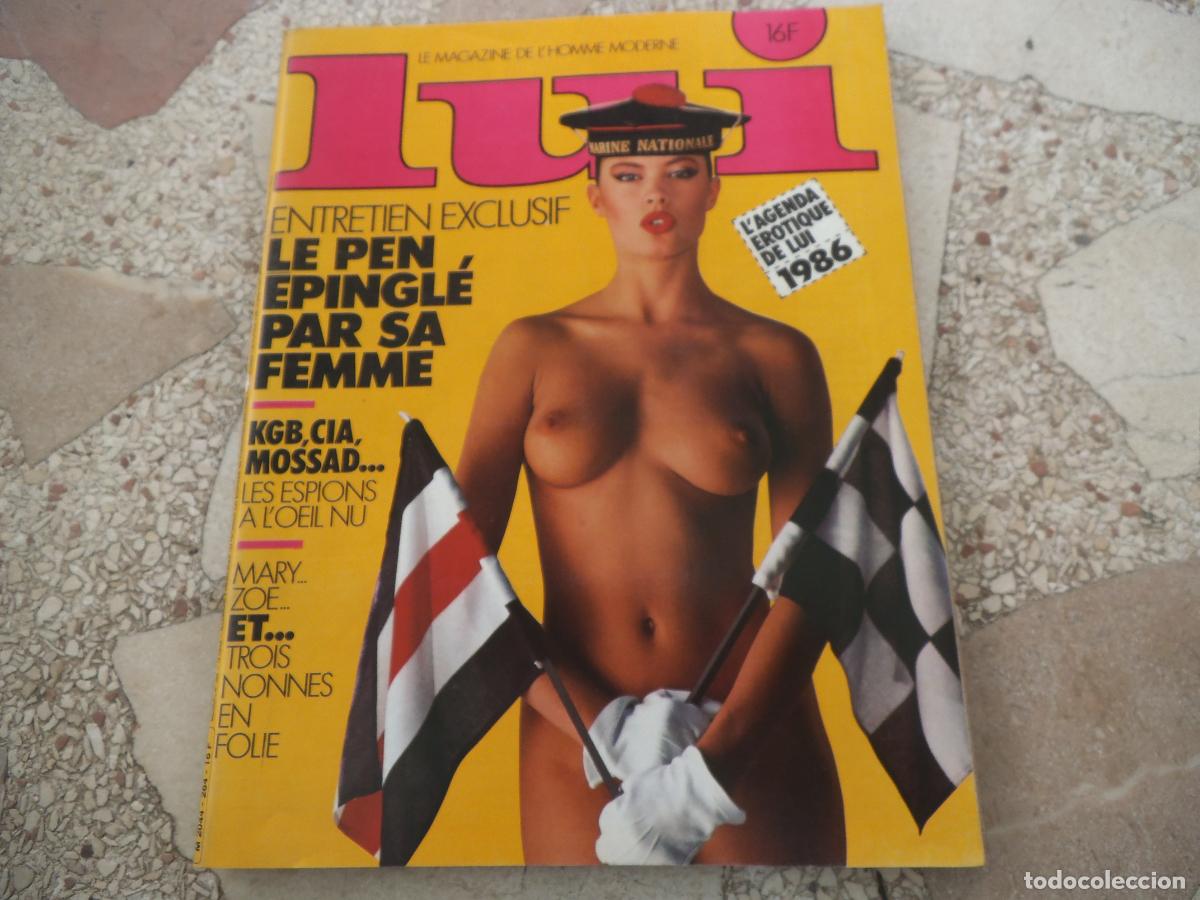 Collectionnisme de Revues et Journaux: lui, n&ordm; 264, en frances,con agenda erotique 1986, erotica, zoe, charme,