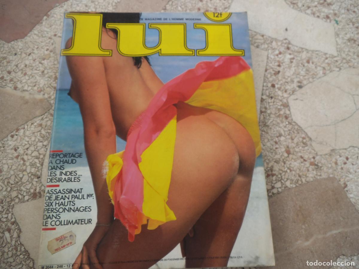 Collectionnisme de Revues et Journaux: lui, n&ordm; 246, en frances,con poster charmes a double, tatuajes, charmr reportaje