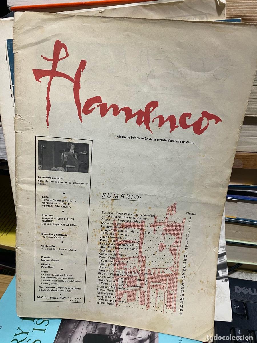 Coleccionismo de revistas y peri&oacute;dicos: FLAMENCO, BOLETIN DE INFO. DE LA TERTULIA FLAMENCA DE CEUTA