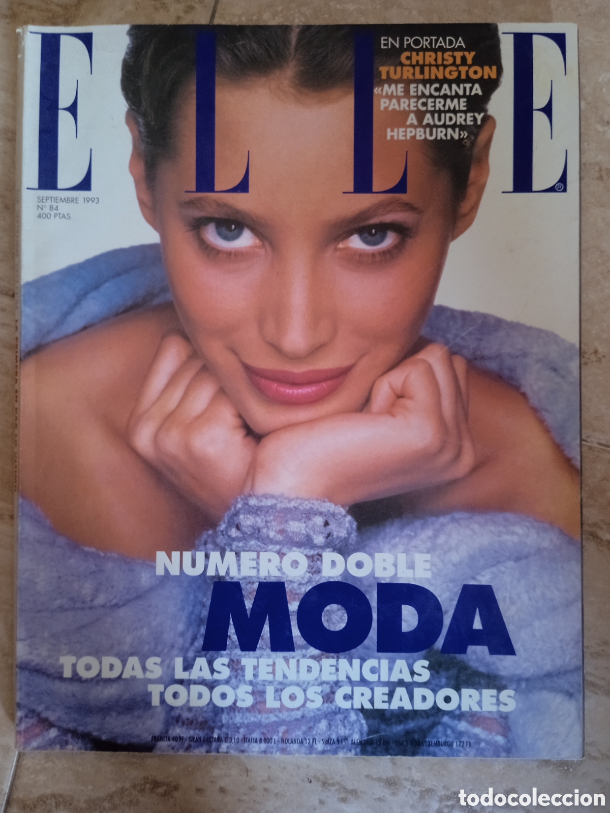 Sammeln von Zeitschriften und Zeitungen: Revista Elle n&deg;84 Christy Turlington Christina Rosenvinge Carmen Alborch Cayetano Mtnez de Irujo