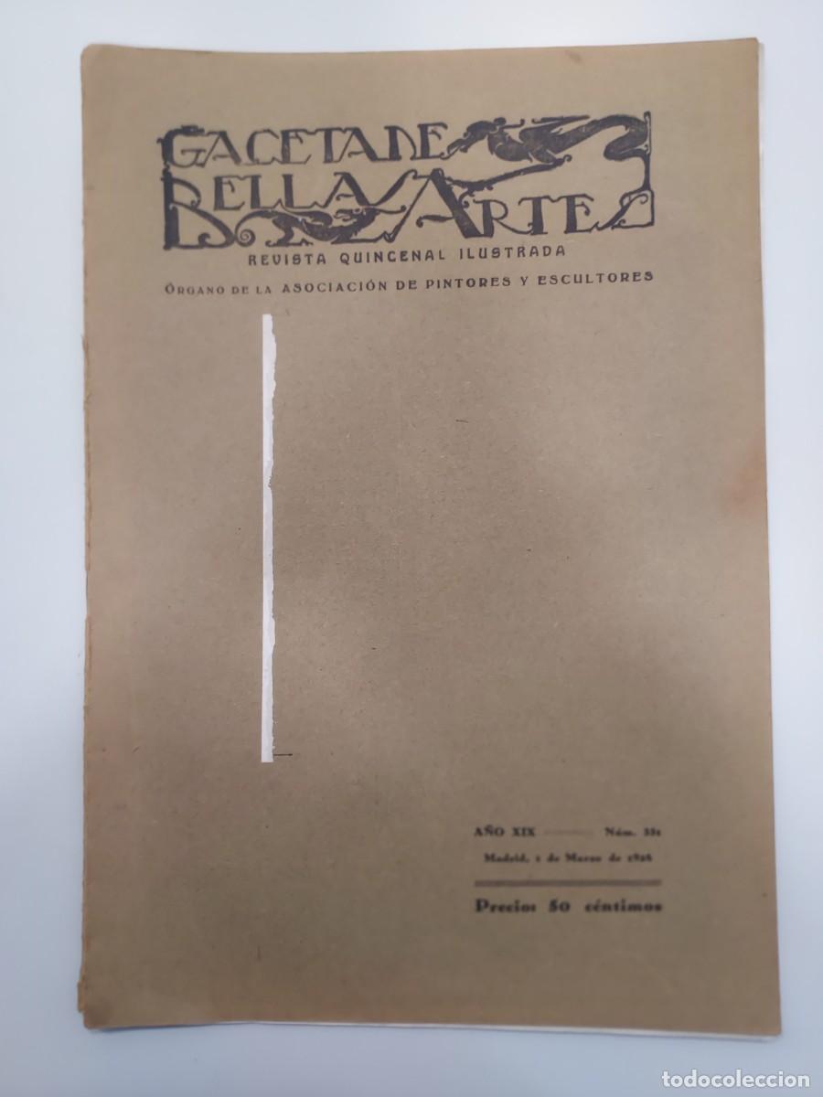 Coleccionismo de revistas y peri&oacute;dicos: REVISTA GACETA DE BELLAS ARTES 1928 331. DIBUJOS GOYA (Boix) J. PUIGDENGOLAS, ROUAULT (Garcia-Diego)