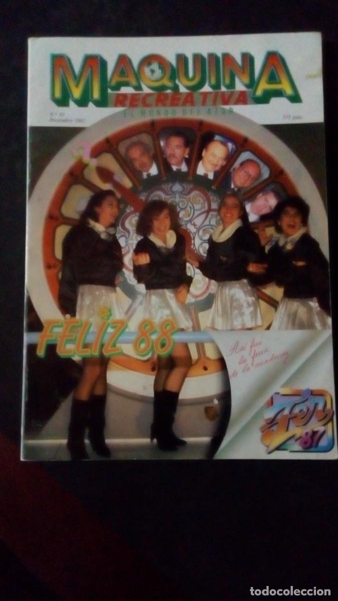 Coleccionismo de revistas y peri&oacute;dicos: M&Aacute;QUINA RECREATIVA-EL MUNDO DEL AZAR N&ordm; 83-DICIEMBRE 1987