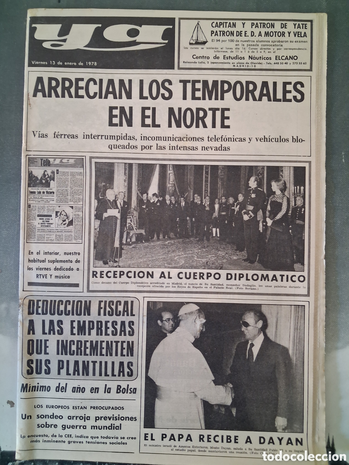 Sammeln von Zeitschriften und Zeitungen: Diario ya 13/01/1978