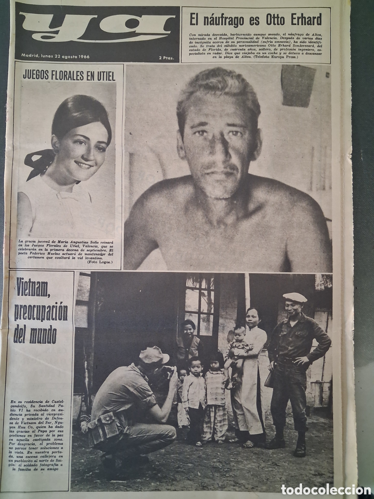 Collection Magazines and Newspapers: Diario Ya 22/08/1966