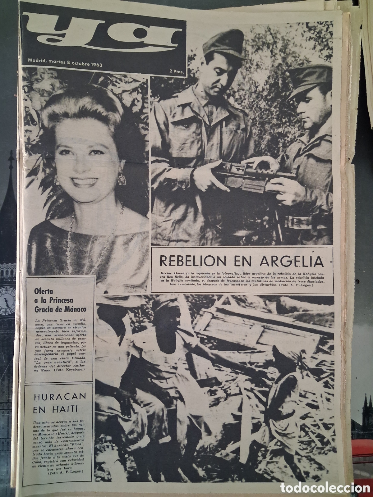 Coleccionismo de revistas y peri&oacute;dicos: Diario Ya 08/10/1963