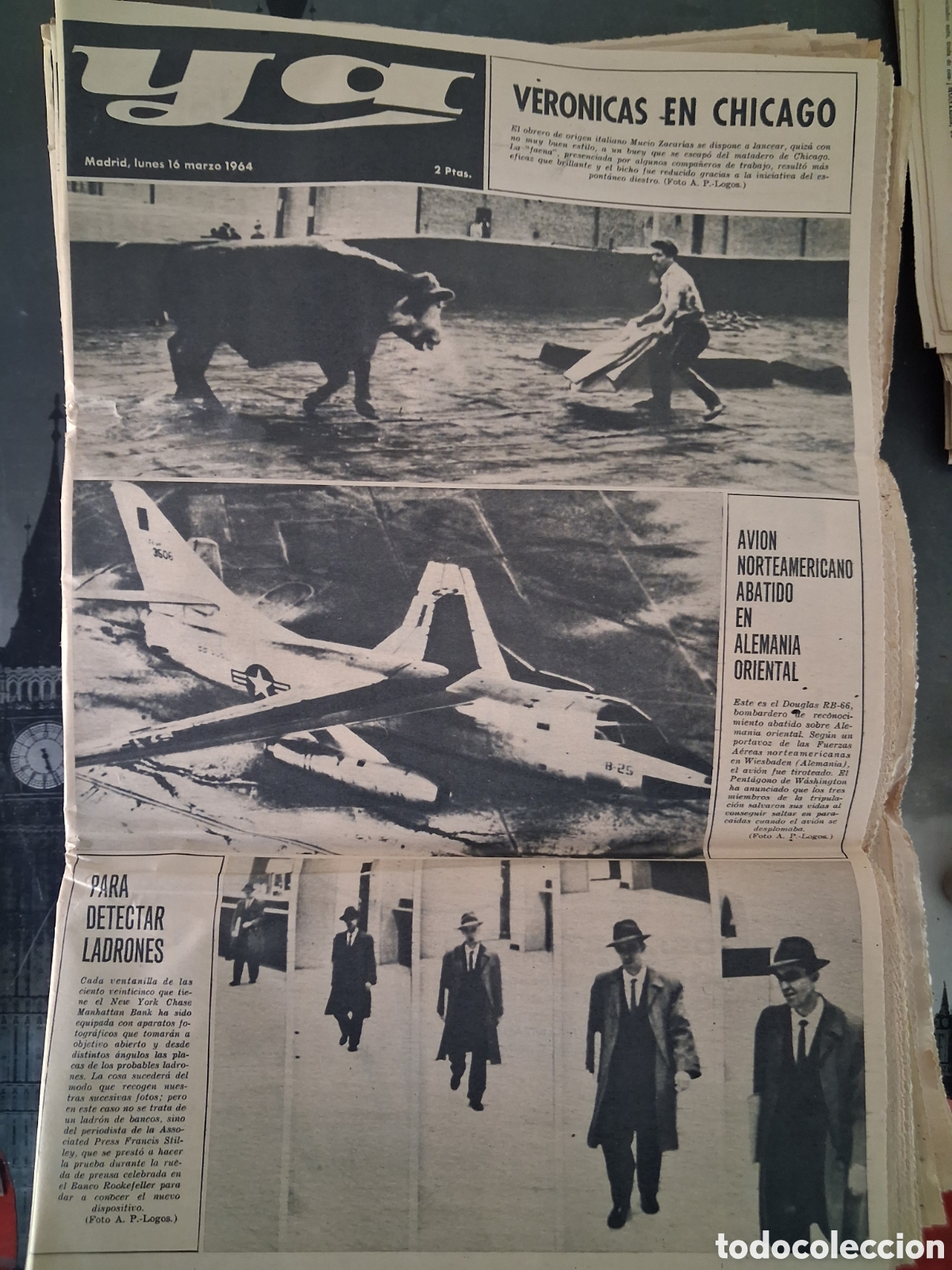 Colecionismo de Revistas e Jornais: Diario Ya 16/03/1964
