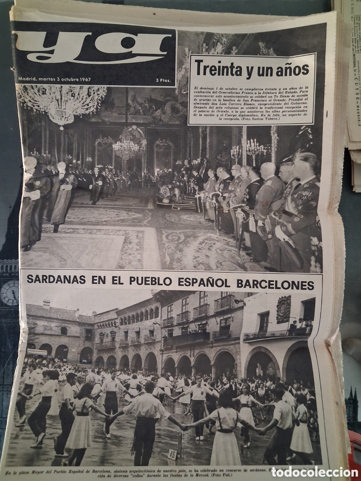 Coleccionismo de revistas y peri&oacute;dicos: Diario Ya 03/10/1967