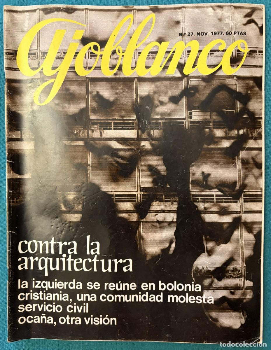 Coleccionismo de revistas y peri&oacute;dicos: RVAJ027, AJOBLANCO, NUMERO 27, CONTRA LA ARQUITECTURA, CRISTIANIA, NOVIEMBRE 1977