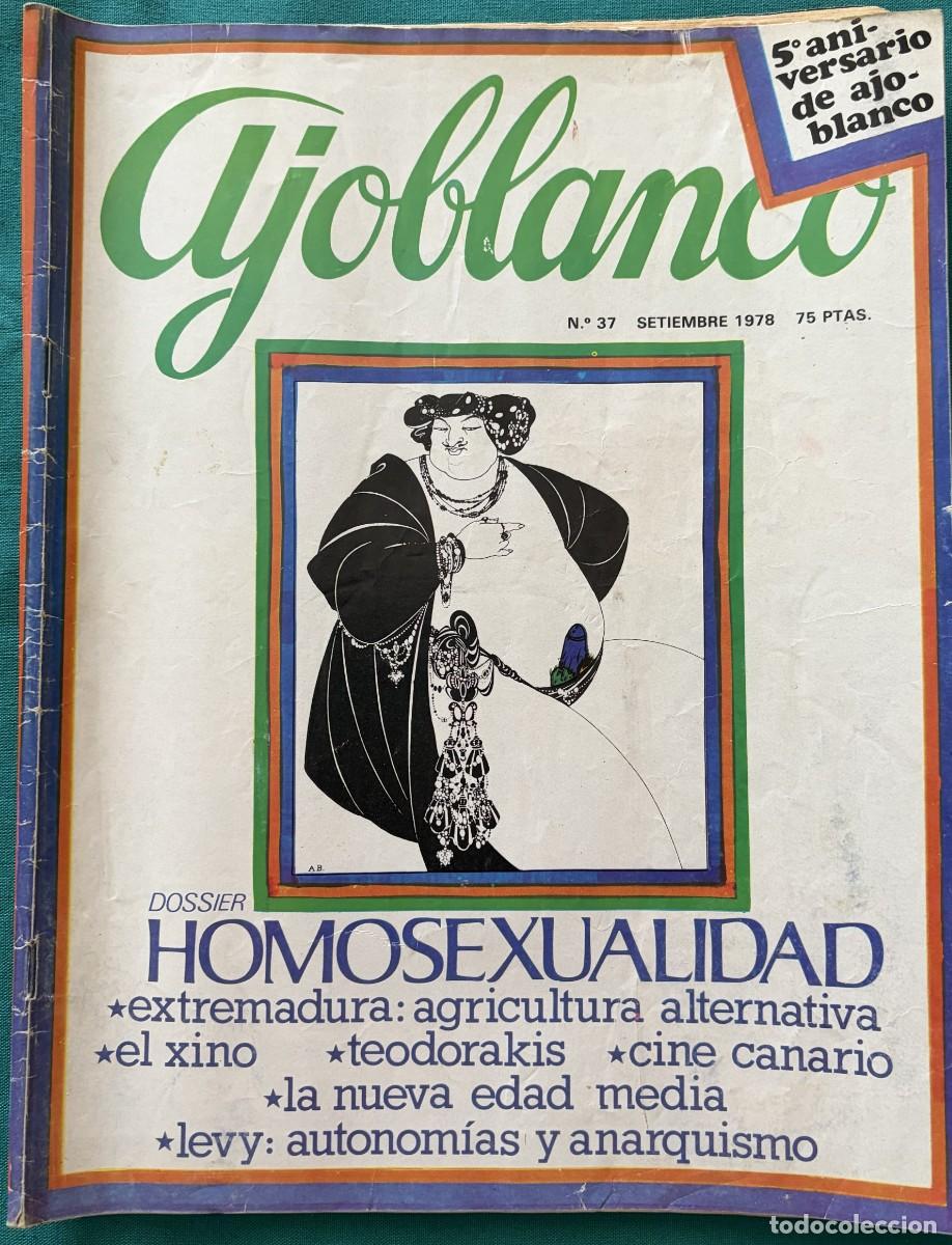 Coleccionismo de revistas y peri&oacute;dicos: RVAJ037, AJOBLANCO, NUMERO 37, HOMOSEXUALIDAD, TEODORAKIS, LEVY, SEPTIEMBRE 1978