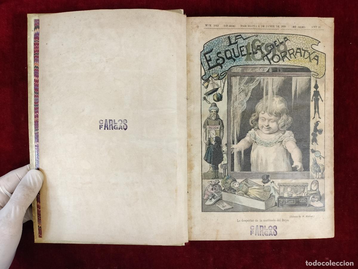 Coleccionismo de revistas y peri&oacute;dicos: ESQUELLA DE LA TORRATXA (1899) Y RECULL DE ALMANACS 1911-1920. ED. ANTONI LOPEZ. BARCELONA. XIX-XX.